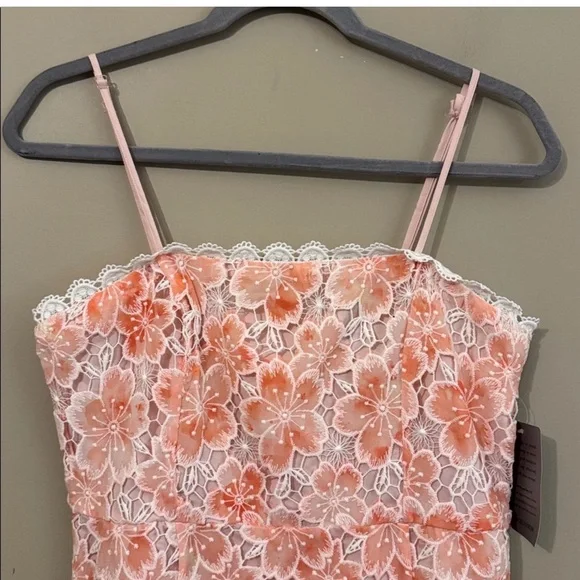 Petal & Pup Peach Floral Lace Maxi Dress - Picture 5 of 9